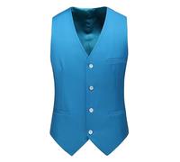 ULPUDFAO Veste Homme Sans Manche, Gilet Classique À Simple Boutonnage, Couleur Unie, Sans Manches, Formel, Respirant, Décontracté, Coupe Ajustée, Pour Robe De Soirée De Mariage, Haut Pour Homme