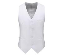 ULPUDFAO Veste Homme Sans Manche, Gilet Classique À Simple Boutonnage, Couleur Unie, Sans Manches, Formel, Respirant, Décontracté, Coupe Ajustée, Pour Robe De Soirée De Mariage, Haut Pour Homme