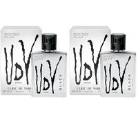 Ulric De Varens BLACK Eau De Toilette for Men 3.4 Fl Oz (Lot de 2)