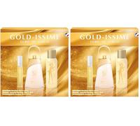 ULRIC DE VARENS - Coffret Parfum Gold-Issime - Eau De Parfum Femme 75 ml + Déodorant 125 ml + Vaporisateur de Sac 20 ml - Floral Aldéhydé - Made in France (Lot de 2)