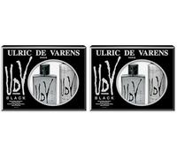 ULRIC DE VARENS - Coffret Parfum Homme UDV Black - Eau de Toilette 100 ml + Déodorant Spray 200 ml - Fougère Fruitée Moderne - Made in France (Lot de 2)