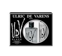 ULRIC DE VARENS - Coffret Parfum Homme UDV Black - Eau de Toilette 100 ml + Déodorant Spray 200 ml - Fougère Fruitée Moderne - Made in France