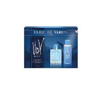 ULRIC DE VARENS - Coffret Parfum Homme UDV Blue - Eau de Toilette 100 ml + Déodorant Spray 200 ml - Fougère Fraîche - Made in France