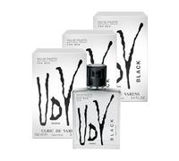 ULRIC DE VARENS - Eau De Toilette UDV Black - Fougère, Fruitée, Moderne - Parfum Homme - Vaporisateur - Made in France - Lot de 3 x 100 ml