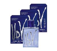 ULRIC DE VARENS - Eau de Toilette UDV Night - Fougère Fruitée Orientale - Parfum Homme - Vaporisateur - Made in France - Lot de 3 x 100 ml
