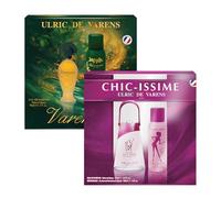 ULRIC DE VARENS - Set 2 Coffrets Parfums Femme - 1 Coffret Varensia EDP 50ml + Deo Spray 125ml - 1 Coffret Chic-Issime EDP 50ml + Deo Spray 125ml