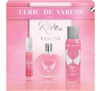 Ulric De Varens - Varens Dream Perfume Set - Eau De Parfum For Women 50 Ml + Deodorant 125 Ml + Bag Spray 20 Ml - Chypre Floral Fruity Musky - Made In France
