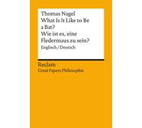 Ulrich Diehl Th What Is It Like to Be a Bat? / Wie ist es, eine Flederma (Poche)