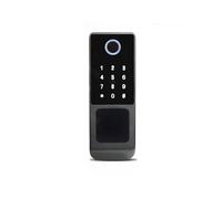 ULROKHKUL Serrure intelligente, Serrure Électronique Numérique For Porte De Jardin, Étanche, Avec Application Et Wi-Fi, Double Face, Empreinte Digitale, Carte À Code Verrouillage Par(A-4)