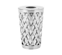 ulsonix Poubelle extérieure - ronde - inox / acier galvanisé - grise ULX-GB30