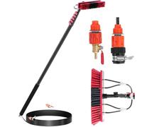 ulsonix Lave vitre télescopique - avec alimentation en eau - pour panneaux solaires et fenêtres - 1820 - 8900 mm ULX-SOCL XL