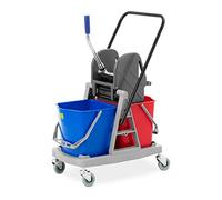 ulsonix Chariot de ménage - 2 seaux - 2 x 17 L UNICLEAN TWO34