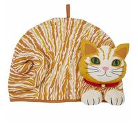 Ulster Weavers - Couvre-théière en Forme de Chat Roux (27 x 35 x 27 cm) - 100% Coton - Chauffe-théière en Forme de Chat - Cadeaux de Cuisine pour Chat - Accessoires de thé - Cadeaux pour Les Amoureux
