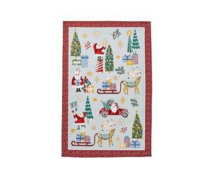 Ulster Weavers - Tis The Season - Torchon - Coton - Taille Unique en Rouge et Vert