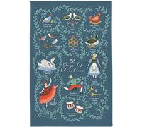 Ulster Weavers - Torchon The Twelve Days of Christmas (74 x 48 cm) - 100% Coton - Lavable - Torchon de Vaisselle - Calendrier de Noël - Torchon de Noël - Accessoires de Cuisine et décoration