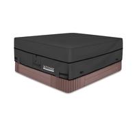 ULTCOVER Housse carrée imperméable en Polyester 600D pour Spa extérieur, 203,2 x 203,2 cm, Noir