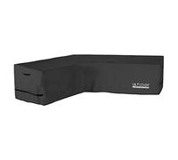 ULTCOVER Housse de canapé en forme de L imperméable pour canapé sectionnel d'extérieur 6 places, 215,9 x 279,4 cm de large, noir