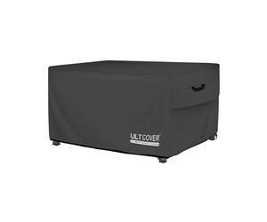 ULTCOVER Housse de table rectangulaire pour foyer à gaz - 144,8 x 55,9 cm - Imperméable et résistante - Noir