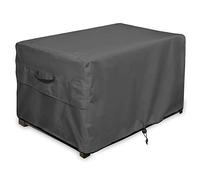 ULTCOVER Housse rectangulaire et imperméable pour table et banc de rangement de terrasse et patio 137 x 71 cm Noir