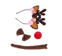 ULTECHNOVO 1 Ensemble Décoration de wapiti renne rudolph nez rouge costume de cerf cosplay accessoires de cosplay pour le costume des rennes Heads de costume pour les bois de cerf Feutrine