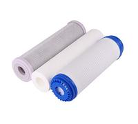 ULTECHNOVO 1 Set 3Pcs Remplacement de Cartouche de Filtre à Eau pour Sédiments CTO Bloc de Carbone Purificateur D'eau Filtres Noyau