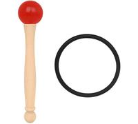 ULTECHNOVO 1 Set Maillet de Bol Chantant en Bois et Caoutchouc Anneau O, Finition Soignée, Prise en Main Facile, pour Étudiants et Adultes, pour Contemplation et Musique