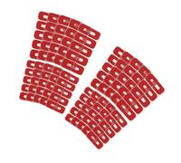 ULTECHNOVO 10 Feuilles Protège-cuticules pour Vernis à Ongles, Protège-ongles pour Manucure, Plastique Rouge, Forme U, Retrait Facile et Application Précise, pour Débutants et Experts,