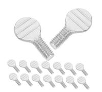 ULTECHNOVO 10 Paires Vis de fourche en rotation boutons filetés vis à oreilles vis petites vis à oreilles adaptateur à vis petite vis à oreilles vis de poignée Acier inoxydable
