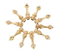 ULTECHNOVO 10 Pièces Accessoires de Clôture Lot de Connecteurs de Poteau pour Embouts pour Garde Corps Chariots Fittings Alliage de Zinc pour Installation Facile