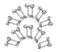 ULTECHNOVO 10 pièces Anneaux de Clochettes Alarme de Acier Inoxydable avec Fonction Anti-Chute pour Canne de Mer Indicateur Alerte Poisson pour Pêcheurs et Activités Extérieures