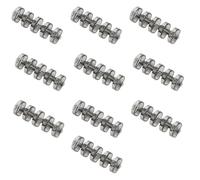 ULTECHNOVO 10 pièces Anneaux Plastique Reliure Amovibles Anneaux Attache Classeur Multifonctionnels Accessoires de Bureau Pratiques pour Étudiants et Professionnels Transparent Noir