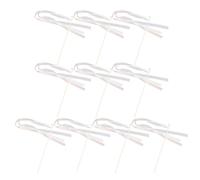 ULTECHNOVO 10 Pièces Baguettes Magiques Féeriques en Ruban | Polyester, Rubans Multicolores Enroulés Autour du Manche, Légères et Confortables, pour Photo Moments et Départ des Mariés