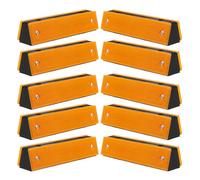 ULTECHNOVO 10 Pièces Balises Réfléchissantes Facile à Installer Visibilité Nocturne Améliorée pour Allées en Plastique Polycarbonate pour Trottoirs et Passages Piétons Sécurisés