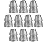 ULTECHNOVO 10 Pièces Coin en Fer Solide pour Fixation de Meubles et Structures en Bois, Outil Compact et Léger Poignée Ronde pour Marteau de Menuiserie