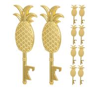 ULTECHNOVO 10 Pièces Décapsuleur Ananas Alliage de Zinc Lot de Ouvre-bouteilles Portables Multifonctions pour Mariage Fête et Usage Quotidien Porte-clés et Compact