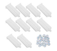 ULTECHNOVO 10 Pièces Lot de Distributeurs de Colle Bi-composant Ab 1:1 50ml en Plastique Transparent, Cartouches Applicatrices Précises pour Adhésif Époxy Ab, Applicateur Manuel pour Usage