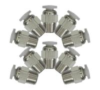 ULTECHNOVO 10 pièces Lot de Raccords Métalliques Droits pour Imprimante Connecteurs Robustes Faciles à Installer Adaptateurs Durables pour Tubes Accessoires de Rechange Imprimante