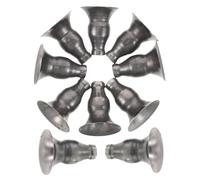 ULTECHNOVO 10 Pièces Metal Candle Holders with Anti-Slip Base Sturdy Handmade Metal Candle Cups for Home Decor Vintage Style Candlestick Accessories for Festive and Romantic Use