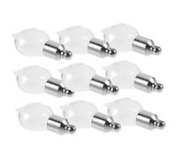 ULTECHNOVO 10 pièces Mini Refillable Glass Perfume Bottles with Screw Caps Transparent Portable Pendant Bottles for Essential Oils and Wishes Lightweight and Practical Set