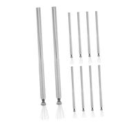 ULTECHNOVO 10 Pièces Nail Art Line Pens With Bendable Pins Stainless Steel Handle Manicure Tools For Precise Wire Drawing And Creative Nail Designs Professional Stripe Brush Set For Salon