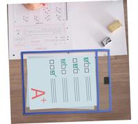 ULTECHNOVO 10 pièces Pochettes Effaçables Transparentes Rangement Pratique pour Élèves Protège-documents PVC Réutilisables pour École et Bureau Supports à Écrire et Effacer Aide à