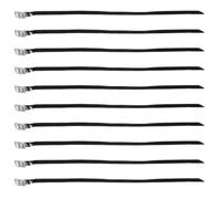 ULTECHNOVO 10 Pièces Sangle de Pied Intégrale en Nylon et Alliage D'aluminium pour Vélo Fixe et Vélo d'exercice, Réglable, Facile à Installer, pour L'entraînement Cycliste en Salle
