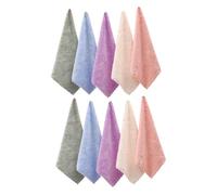 ULTECHNOVO 10 pièces Serviettes Démaquillantes Microfibre Serviettes Visage Absorbantes et Lavables pour Femmes Doux et Compact Voyage et Usage Quotidien