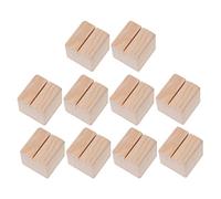 ULTECHNOVO 10 Pièces Support de Carte Base de pour Cartes de Visite et Photos Support de Bureau Élégant pour Événements et Décorations Dimensions