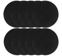 ULTECHNOVO 10 Pièces Tapis Ignifuge pour Brûleur D’Parfum, Noir | Aluminium et Coton Retardateur de Flamme, Isolation Arrière, pour Encensoir, Hôtel et Spa Aromathérapie