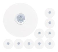 ULTECHNOVO 10 Pièces Ventouses pour Verre PVC 5,3cm, Fixation Antidérapante | M4 Filetage, Lot, pour Miroirs et Tables Vitrées, Usage Simple