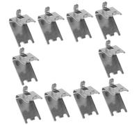ULTECHNOVO 10 Pinces de Support Métalliques en Acier Inoxydable 304 pour Étagères Lourdes de Congélateur et Réfrigérateur, Épaisseur 1,5 MM, pour Matériel Pédagogique et Étiquetage