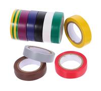 ULTECHNOVO 10 Rouleaux Ruban Électrique Isolant Ruban Adhésif Couleur pour Câblage Électrique et Automobile Pratique et pour Projets de Réparation