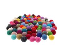 ULTECHNOVO 100 Boules de Feutrine Multicolores 2 CM pour Accessoires de Coiffure Soi-Même Ornements en Feutrine Faits Main Décorations Créatives DIY pour Barrettes et Guirlandes