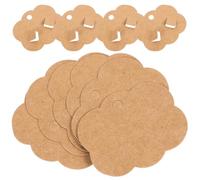 ULTECHNOVO 100 Cartes de Présentation en Papier Kraft Brun 6X5 CM pour Bijoux et Accessoires Cheveux Supports Légers et Suspendus pour Barrettes Colliers Bracelets Emballage Professionnel